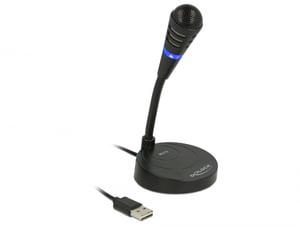 DeLOCK 65868 Microphone, Black – Computer Microphone
