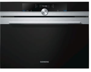 Siemens CF634AGS1 mikrovågsugn Svart, Silver Inbyggd 36 l 900 W