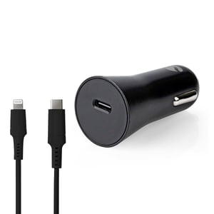 Nedis CCPDL20W111BK Portable Device Charger, Universal, Black, Automatic Cigarette Lighter