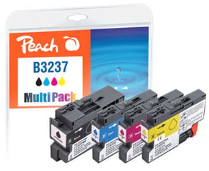 Peach 321008 Tintenpatrone, 4 Stück: Schwarz, Cyan, Magenta, Gelb