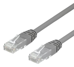 Deltaco TP-615 kabel sieciowy Szary 15 m Cat6