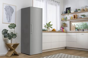 Gorenje R619EES5 lodówka Wolnostojący 398 l Szary, Metaliczny