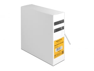 DeLOCK Schrumpfschlauch, Schrumpfverhältnis 2:1, 15 m x 1,2 mm, transparent