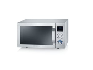 Severin MW 7751 mikrovågsugn Bänkskiva Mikrovågsugn med grill 20 l 800 W Silver, Rostfritt stål