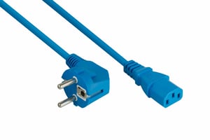 Kabelmeister SK0130-B030 kabel zasilające Niebieski 3 m Wtyczka zasilająca typu E+F IEC C13