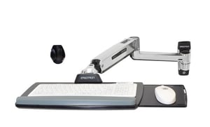 Ergotron LX Sit-Stand Wall Mount Keyboard Arm Stal nierdzewna