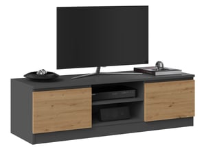Topeshop RTV 120 ANTR/ARTIS TV-bänk eller underhållningscenter, 0 lådor, 2 hyllor.