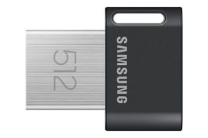 Samsung MUF-512AB USB-minne 512 GB USB Typ A 3.2 Gen 1 (3.1 Gen 1) Svart, Rostfritt stål