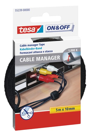 TESA 55239 opaska kablowa Czarny 1 szt.