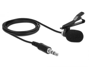 DeLOCK 66279 Microphone, Black, Clip-On Microphone