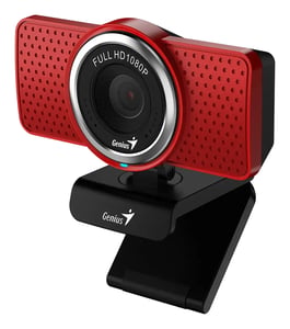 Genius ECam 8000 webbkamera 2 MP 1920 x 1080 px USB 2.0 Svart, Röd