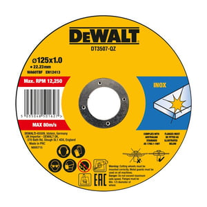 DeWALT DT3507-QZ tillbehör till vinkelslip Skärskiva