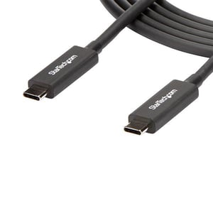 StarTech TBLT3MM2MA Thunderbolt-kabel 2 m 40 Gbit/s Svart