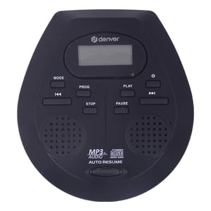 Denver DMP-395B Schwarzer tragbarer CD-Player