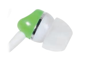 Vivanco Colour Buds Kopfhörer, kabelgebunden, In-Ear, Musik, grün, weiß