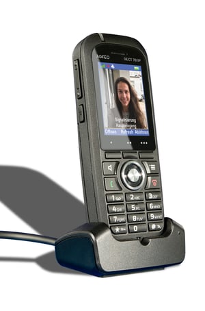 AGFEO DECT 70 IP telefon VoIP Czarny TFT