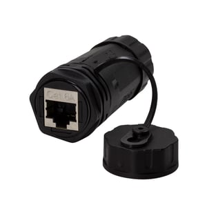 Techly IWP-MD C6A-IPGLT przejściówka do kabli RJ45 Czarny