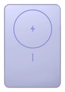 Xiaomi Super Slim Magnetic Power Bank 5000 Litiumjon (Li-Ion) 5000 mAh Trådlös laddning Lila