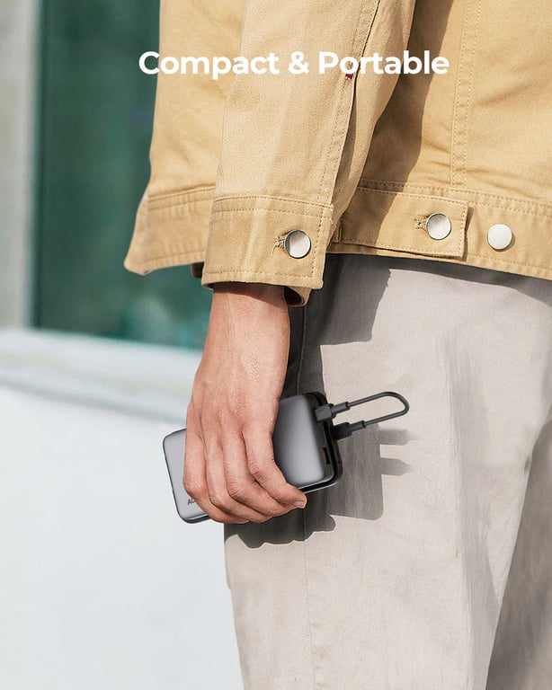 фото Зовнішній акумулятор (павербанк) Aukey PB-Y41 10000 mAh Grey