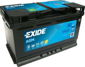Exide EK820 akumulator samochodowy AGM (Absorbed Glass Mat) 82 Ah 12 V 800 A Samochód