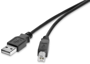 Renkforce RF-4463070 kabel USB USB 2.0 1 m USB A USB B 0,48 Gbit/s 2,5 W Czarny