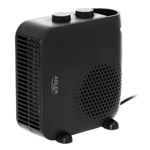 Adler AD 7725B Indoor Heater, Black, 2000 W, Electric Fan Space Heater