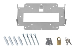 LANCOM Väggfäste + Lås (LN, 10-pack) Metallic