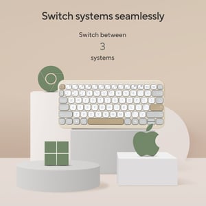 ASUS KW100 KEYBOARD/BG/UI/80 klawiatura Uniwersalne Bluetooth Beżowy