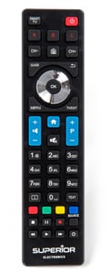 Superior Electronics SUPTRB010 Infrarot-Fernbedienung für Fernseher – Tasten drücken