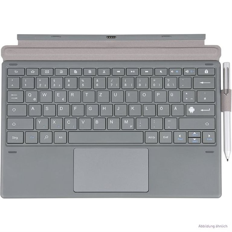 TERRA A123 TASTATUR/DE etui na tablet Okładka przednia Szary