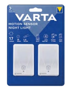 Varta Motion Sensor Night Light Twin Pack Plug-in Night Light