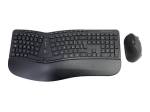 Conceptronic ORAZIO02IT Keyboard with Included Mouse, Office RF Wireless, QWERTY, Italian, Black