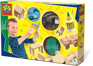 SES Kreatives Holzbaukasten-Set für Kinder