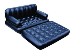Bestway 75056 Inflatable Sofa, Black Vinyl