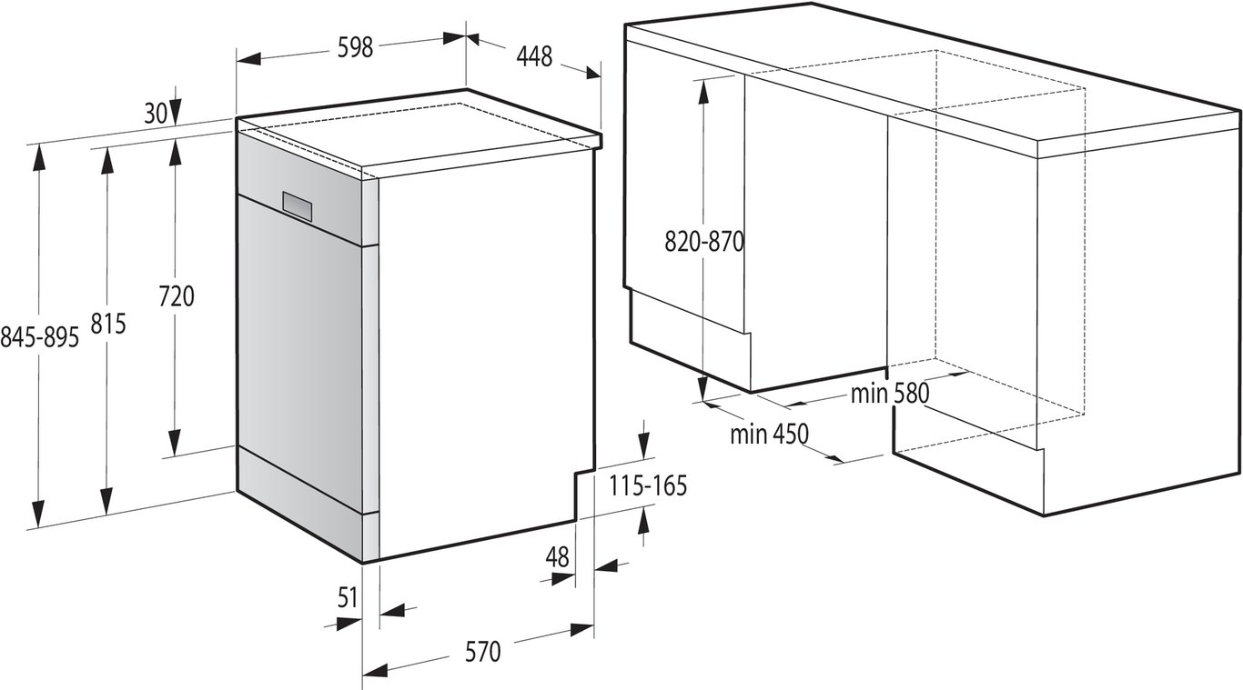 Gorenje GS541D10X Wolnostojący 11 komplet.