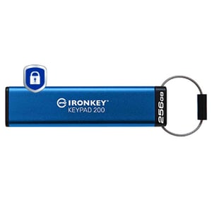 Kingston Technology IronKey 256GB Keypad 200, FIPS 140-3 Lvl 3 szyfrowane AES-256