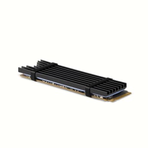 Axagon CLR-M2L3 Kühlsystem für M.2-NVMe-SSD-Festplatten, SSD-Kühlkörper, schwarz, 1 Stück.