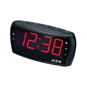 Ices ICR-230-1 radio Zegar Czarny