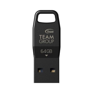 Team Group S5 64 GB USB Flash Drive, USB Type-A 3.2 Gen 1 (3.1 Gen 1), Black
