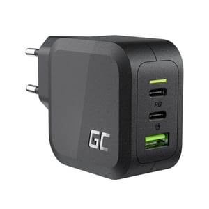 Green Cell CHARGC08 Portable Device Charger, Universal, Black, AC Power, Fast Charging, Indoor