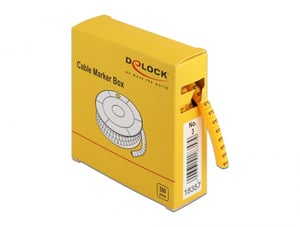 DeLOCK Cable Tags, No. 3, yellow, 500 pcs.