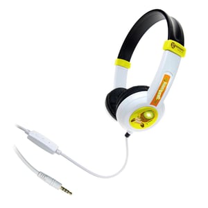 Geemarc Telecom Kiwibeat Smart 101 Wired Headset with Headband for Music—Black, White, Yellow