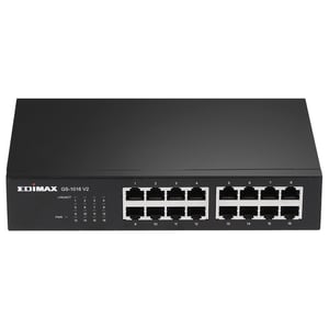 Edimax GS-1016 V2 verwaltbarer Gigabit-Ethernet-Switch (10/100/1000) Schwarz