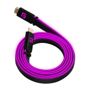 Floating Grip FG-HDMILED-150-PINK kabel HDMI 1,5 m HDMI Typu A (Standard) Czarny