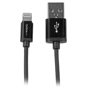 StarTech USBLT1MB Lightning-kabel 1 m Svart