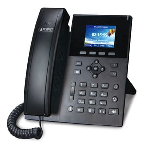 PLANET High-Definition-Farb-POE-VoIP-Telefon, schwarz, 6-zeiliges LCD-Display