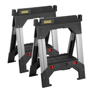 Stanley 1-92-980 Saw Horse, 2-pack. Aluminum. Foldable.