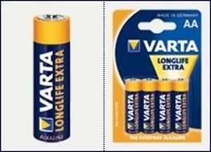 Varta Longlife Extra AA engångsbatteri, alkaliskt