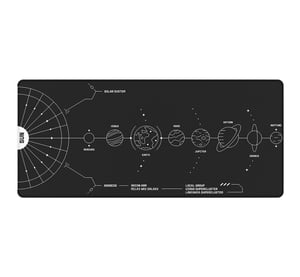 Dark Project Terra Nova XL Podkładka dla graczy Czarny, Biały