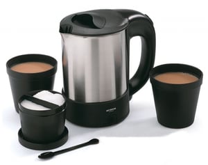 Orava VK-2050 vattenkokare 0,5 l 1000 W Svart, Rostfritt stål